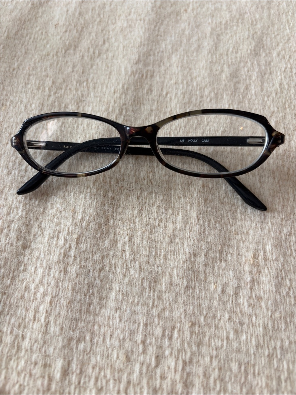 kate spade - Holly Tortoiseshell Oval Glasses - Brown/Black